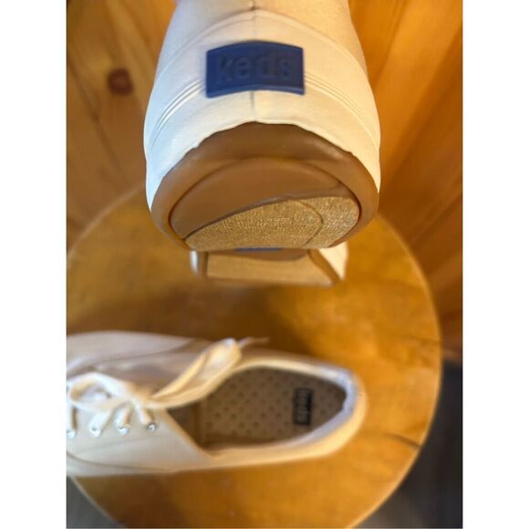 Keds Classic Canvas Sneakers Comfort Lace Nature-Tan Women US 9 NWT - Picture 8 of 9